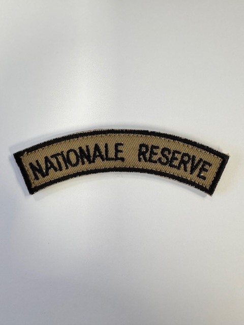 Nationale Reserve Schouderembleem Khaki