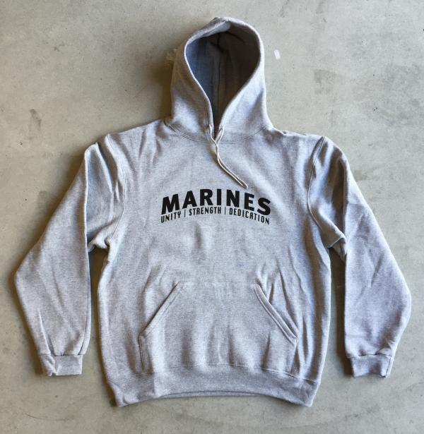 Hooded Sweatshirt Mariniers grijs 1665