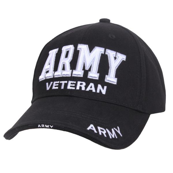 Army Veteran Cap Black