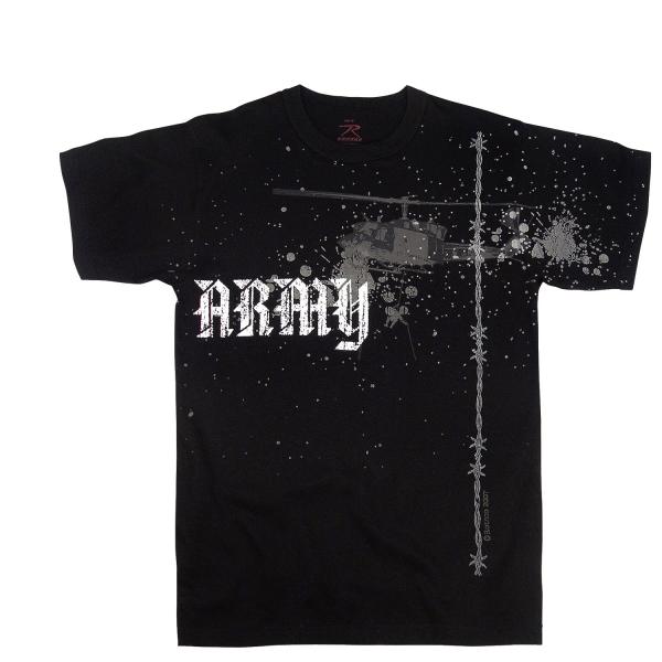 Vintage Army Helicopter Tee black