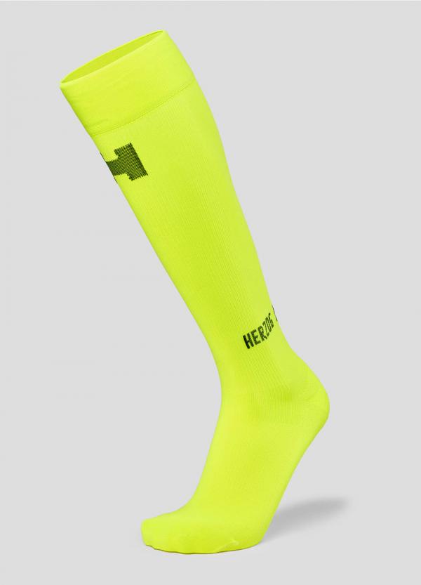 Herzog Pro Sock Lang Been Geel