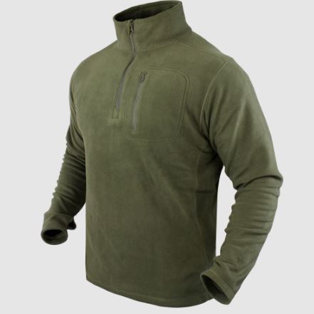 Condor 1/4 Zip Fleece Pullover Olive