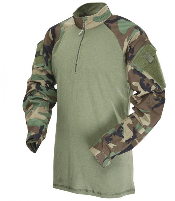 UBACS 1/4 Zip Combat Shirt US Woodland