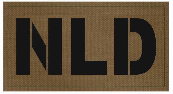 Laser Cut IR NLD Badge Coyote