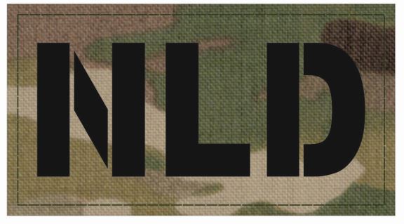 Laser Cut IR NLD Badge Multicam