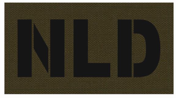 Laser Cut IR NLD Badge Green