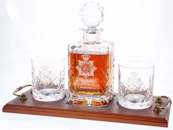 Whisky 3 Piece Tray Set Korps Mariniers