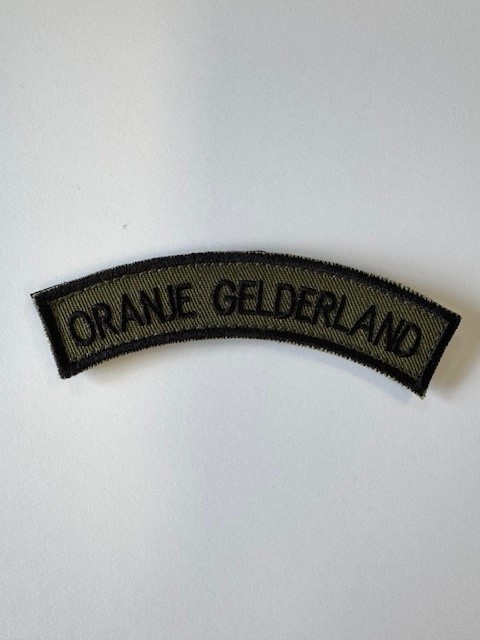 Oranje Gelderland Schouderembleem Olive